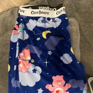 Care Bears Blue Pajama Pants with Pink and Yellow Accents